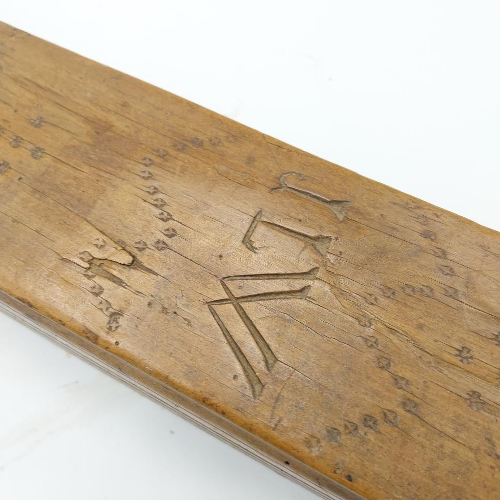 Oude bewerkte reischaaf ( 35888-ML), Ophalen of Verzenden