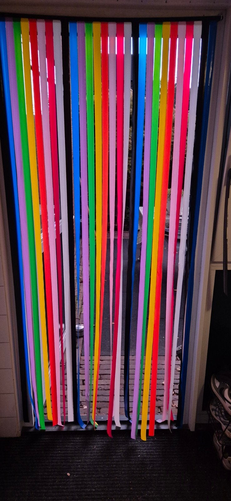 vliegengordijn, Doe-het-zelf en Verbouw, Deuren en Horren, Ophalen, Kunststof, Gebruikt, 80 tot 100 cm