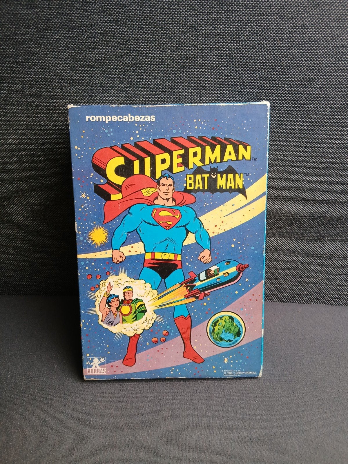 Zeldzame Vintage Superman Batman Rompecabezas blokPuzzel, Ophalen of Verzenden, Gebruikt, Puzzelen