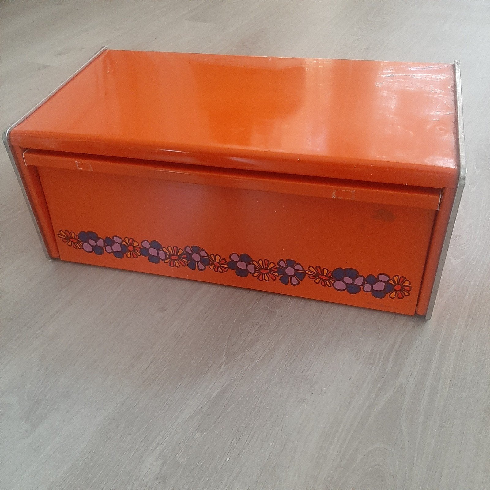 Brabantia Diane retro oranje broodtrommel, Ophalen, Gebruikt, Overige