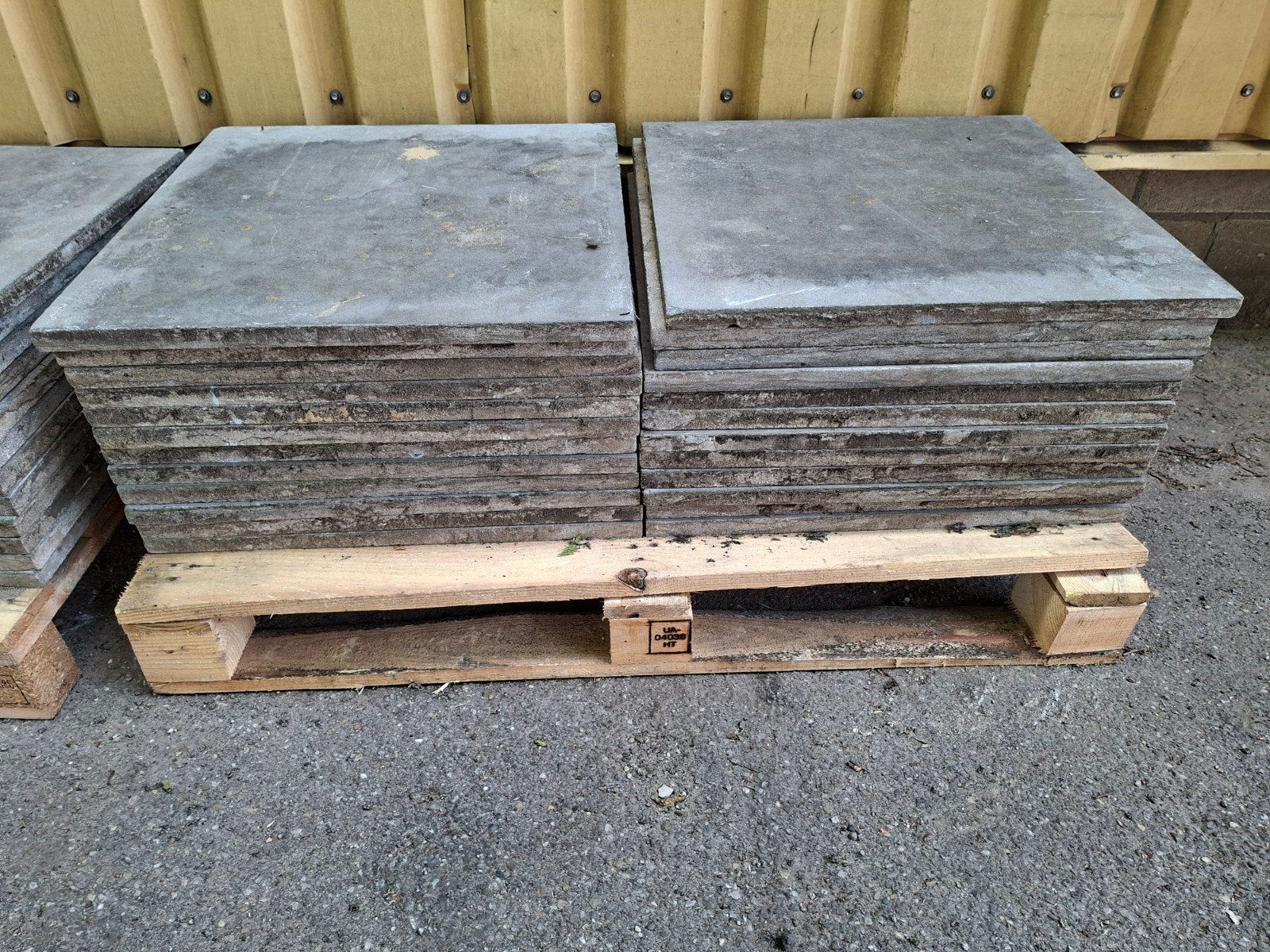 Natuursteen tegels 60/60  chinees hardsteen 25m2, Tuin en Terras, Tegels en Klinkers, Ophalen, Gebruikt, Natuursteen, Terrastegels