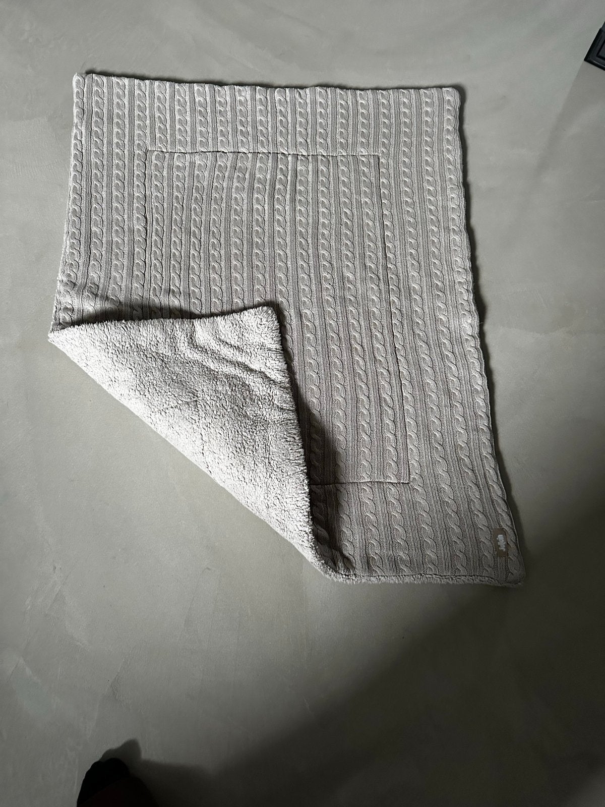 Boxkleed taupe, Ophalen of Verzenden, Zo goed als nieuw