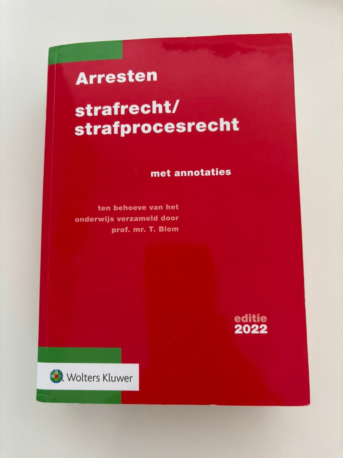 Arresten strafrecht 2022, Boeken, Ophalen of Verzenden, Zo goed als nieuw