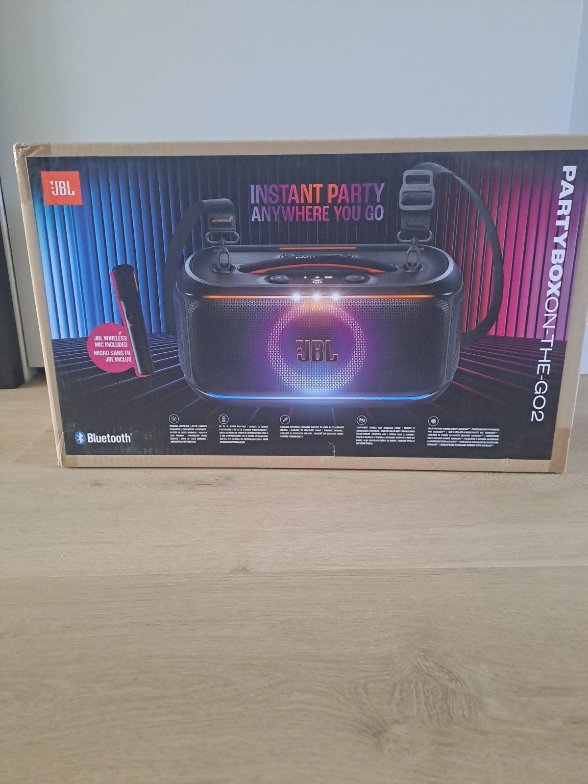 Nieuwe ongeopende JBL PartyBox On-The-Go 2, Ophalen, JBL, Nieuw, Party speaker