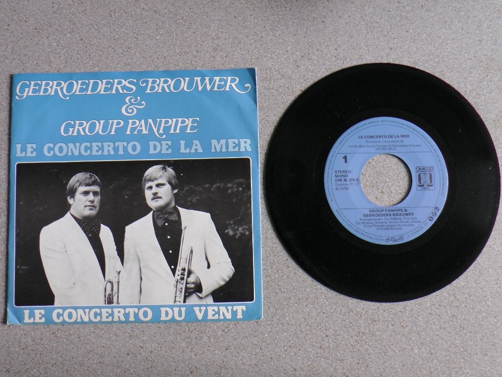 Gebroeders Brouwer - Le concerte de la mer VINYL SINGLE, Gebruikt, 7 inch, Pop, Fotohoes