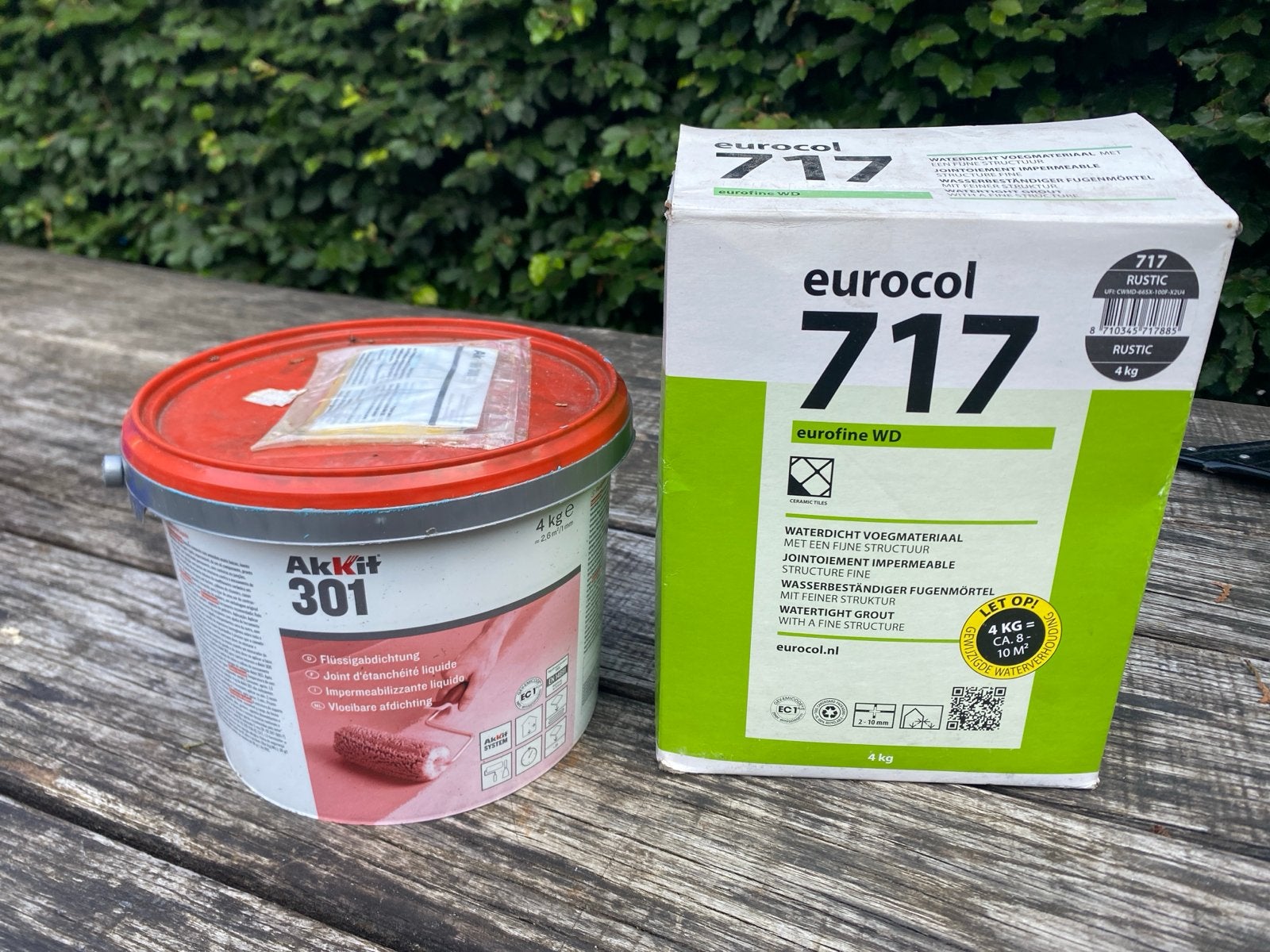 Restant voegmateriaal en vloeibare afdichting, Ophalen, Overige materialen, Wandtegels, Minder dan 20 cm