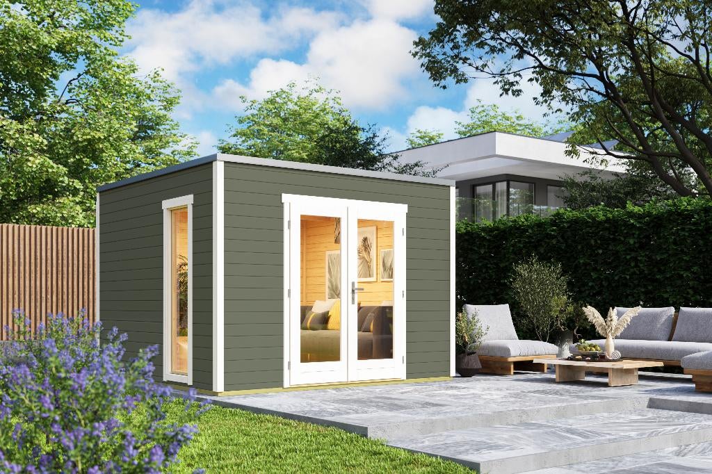 Nieuw Modern tuinhuis Palermo 1---VERLAAGDE PRIJS---, Verzenden, Nieuw