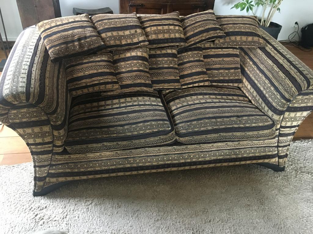 Artistiek 2,5 zits bank, Ophalen, Gebruikt, 75 tot 100 cm, 200 tot 250 cm