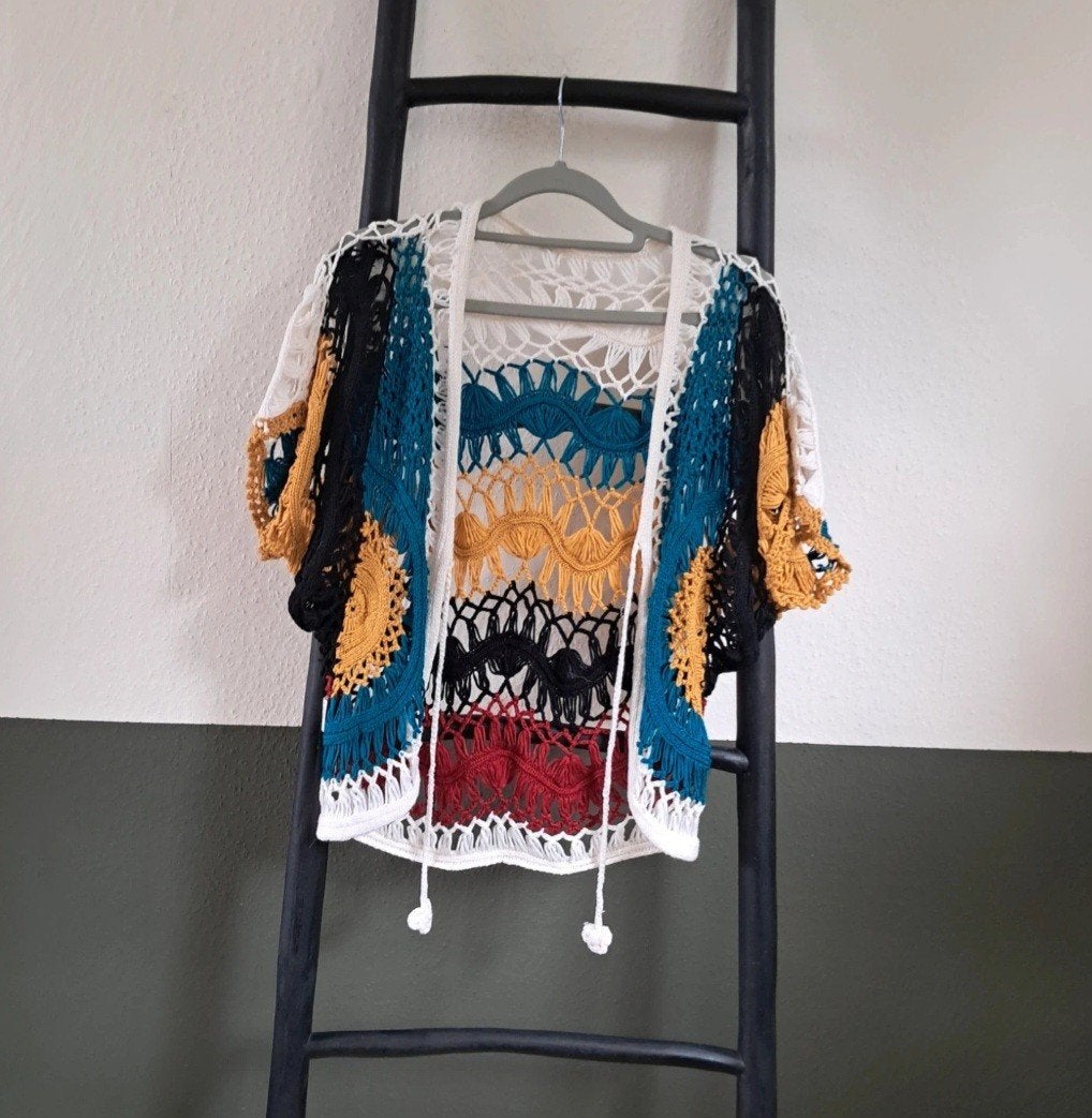 Ibiza Boho vestje 🛍, Maat 42/44 (L), Zo goed als nieuw, Korte mouw, Miss83