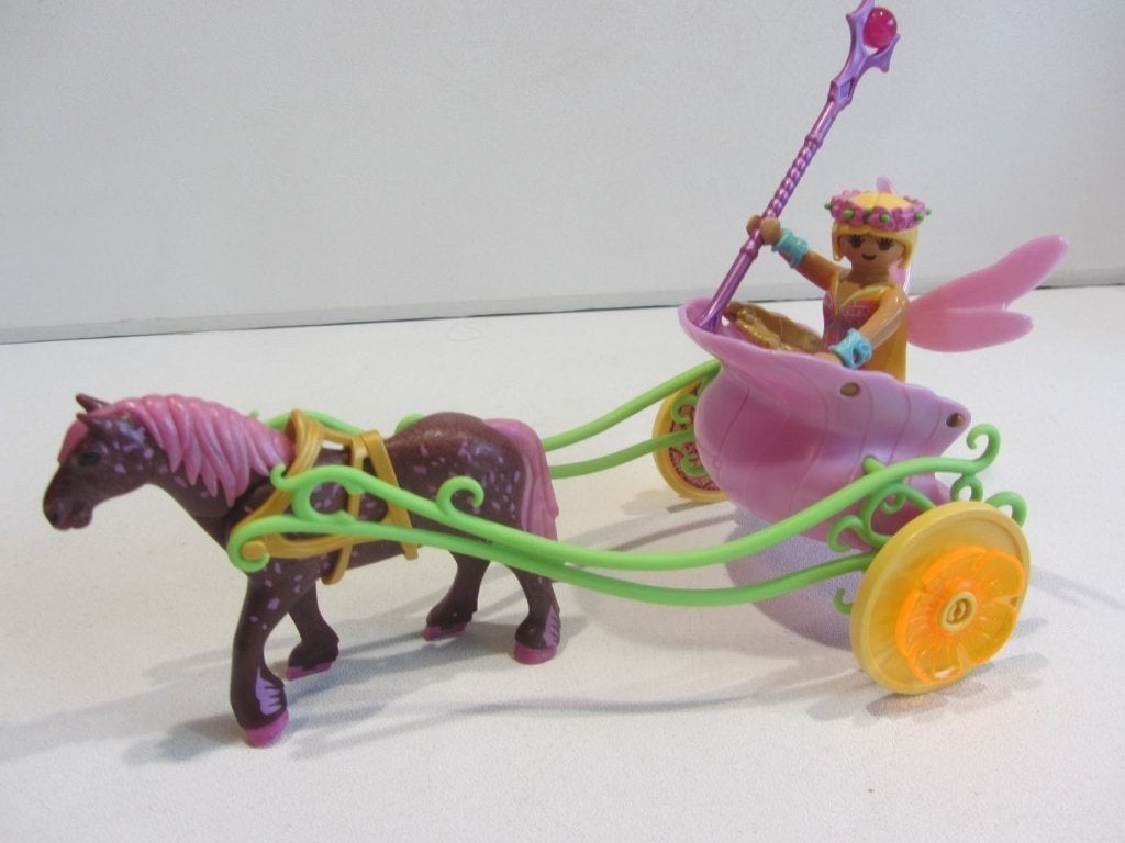 Playmobil Bloemenfee met paardenkoets., Ophalen of Verzenden, Gebruikt, Losse onderdelen