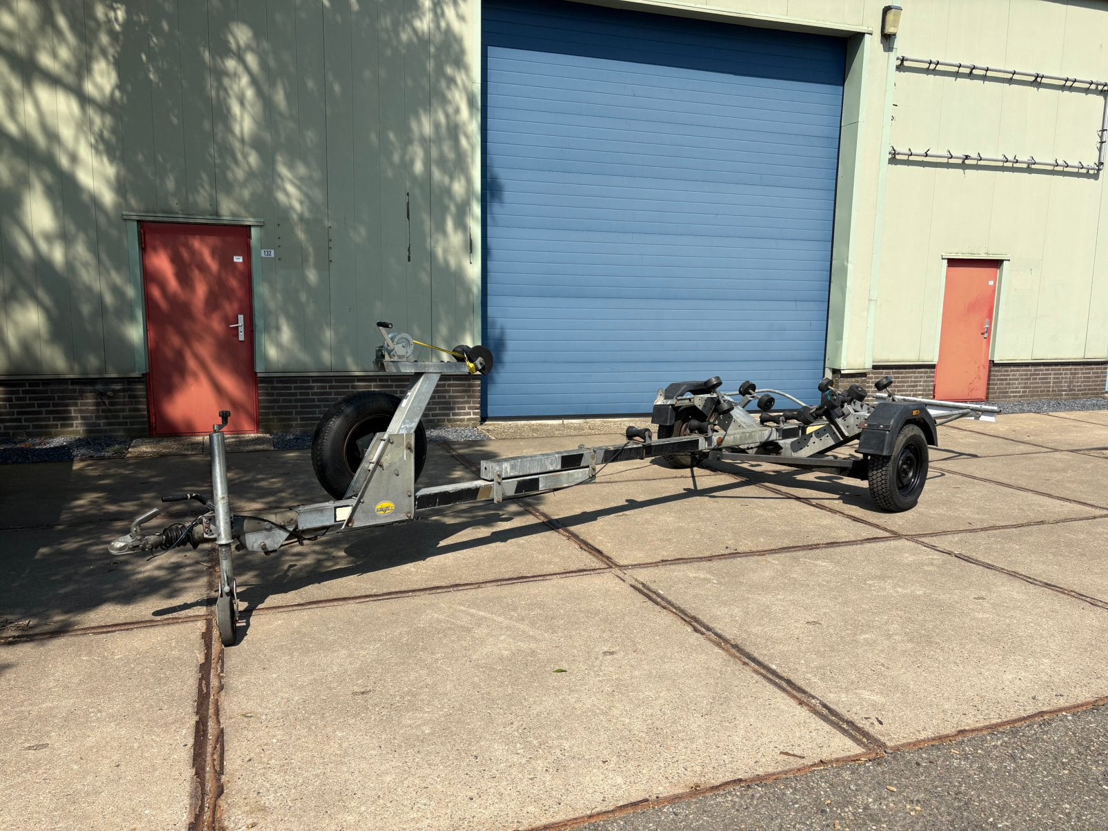 Riba boot trailer 1550 kg met Nederlands kenteken, Ophalen, Gebruikt, 1500 tot 3000 kg, 6 tot 9 meter