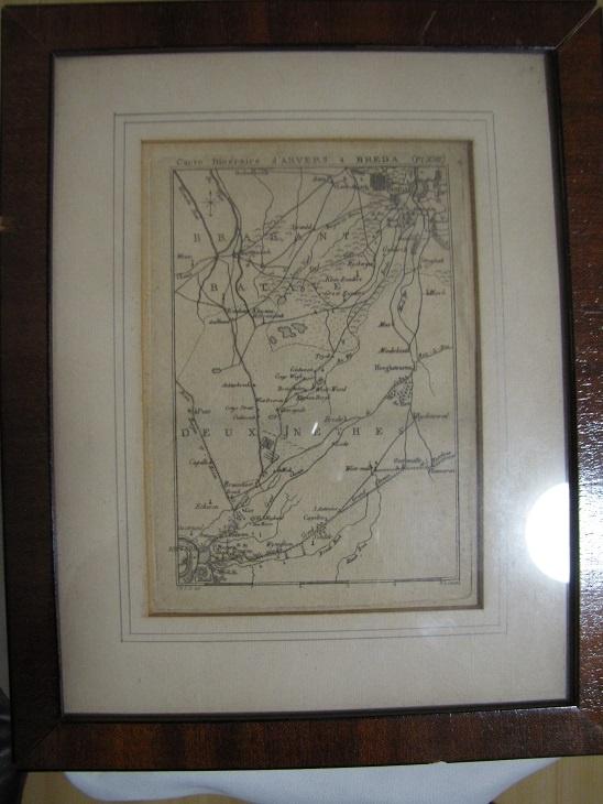 Landkaart Antwerpen Breda, Gelezen, Verzenden, Landkaart, 1800 tot 2000