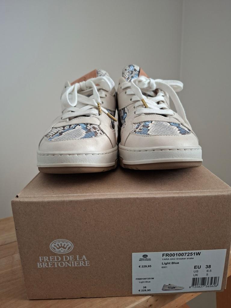 Fred de la Bretoniere Yara Gigi Snake Sneakers, Fred de la Bretoniere, Verzenden, Beige, Sneakers of Gympen