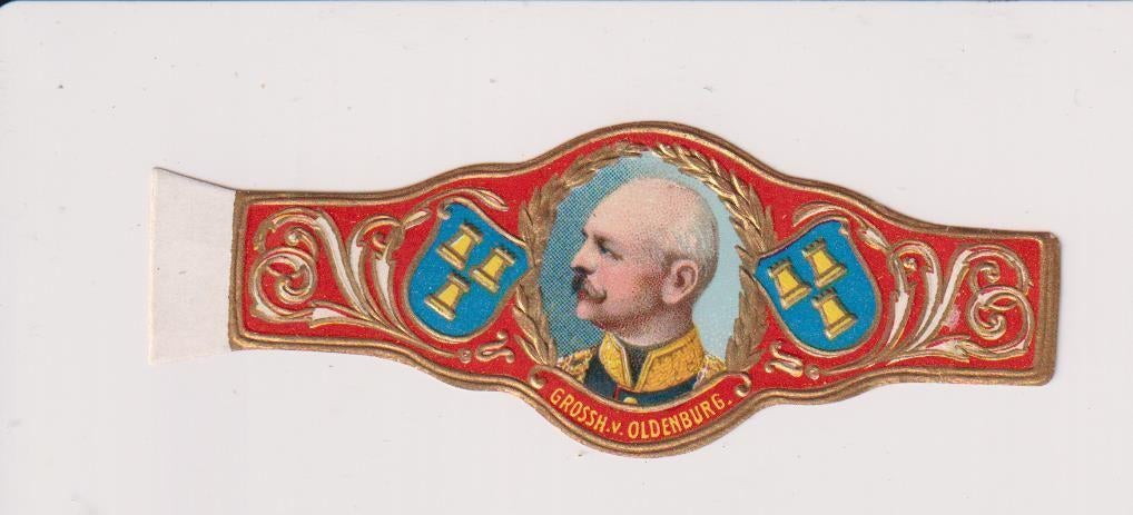 sigarenbanden - GROSSH. V. OLDENBURG, Ophalen of Verzenden, Zo goed als nieuw, Sigarenbandjes