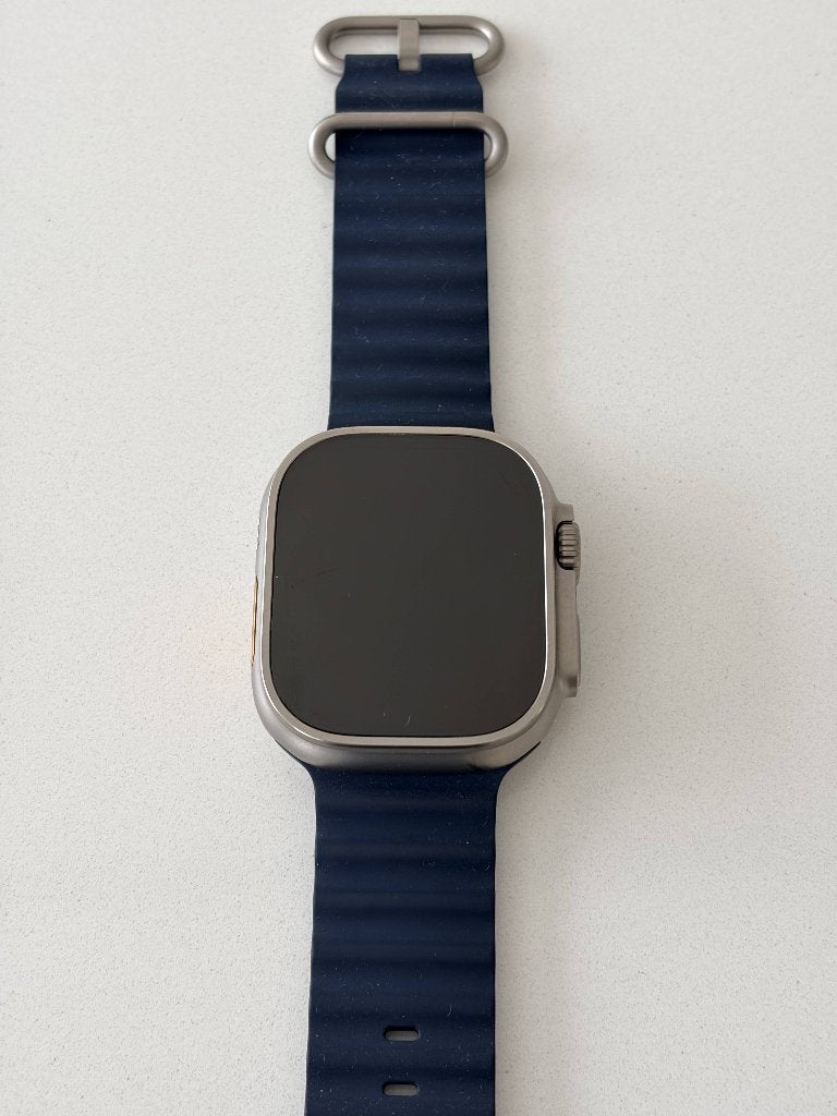 Apple Watch Ultra 2 49mm Titanium, e-sim, 99% accu + bandjes, Apple Watch ⌚️, IOS, Ophalen of Verzenden, Zo goed als nieuw