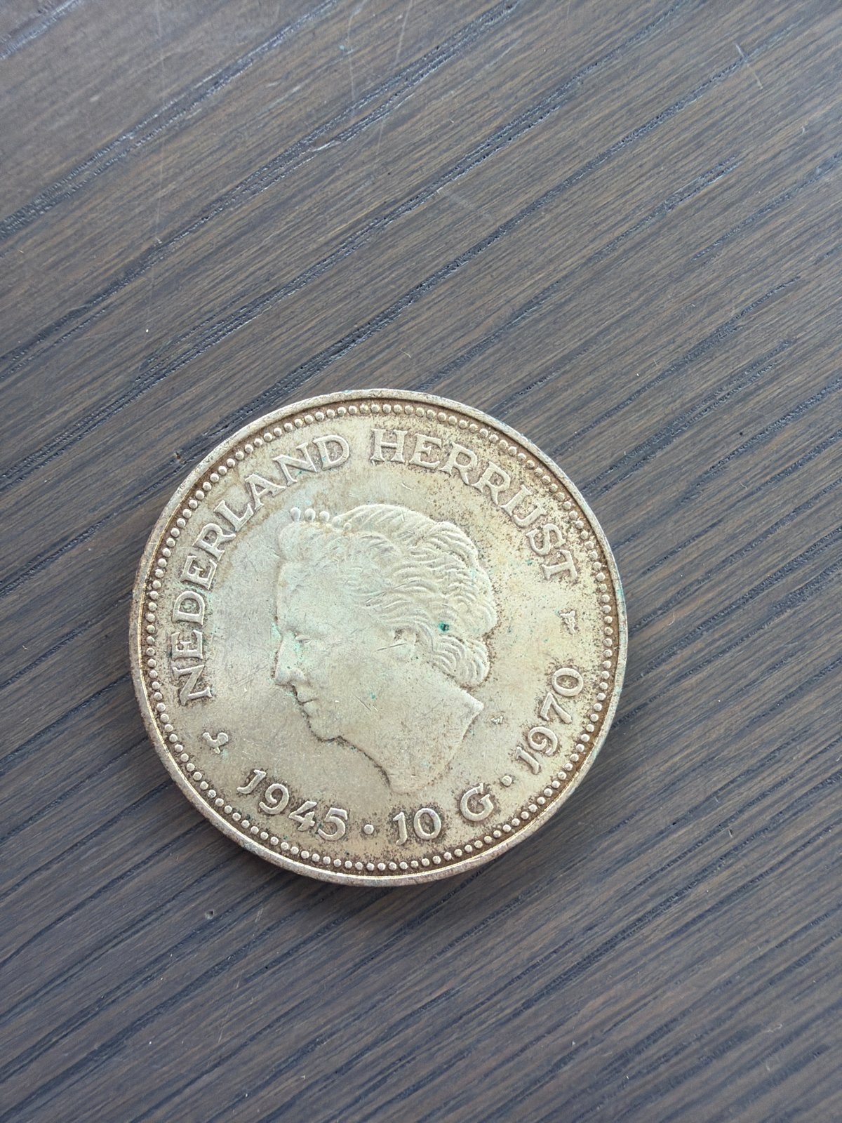 Zilveren 10 Gulden Munt Koningin Juliana 1945-1970, Ophalen, Koningin Juliana, Zilver, Losse munt