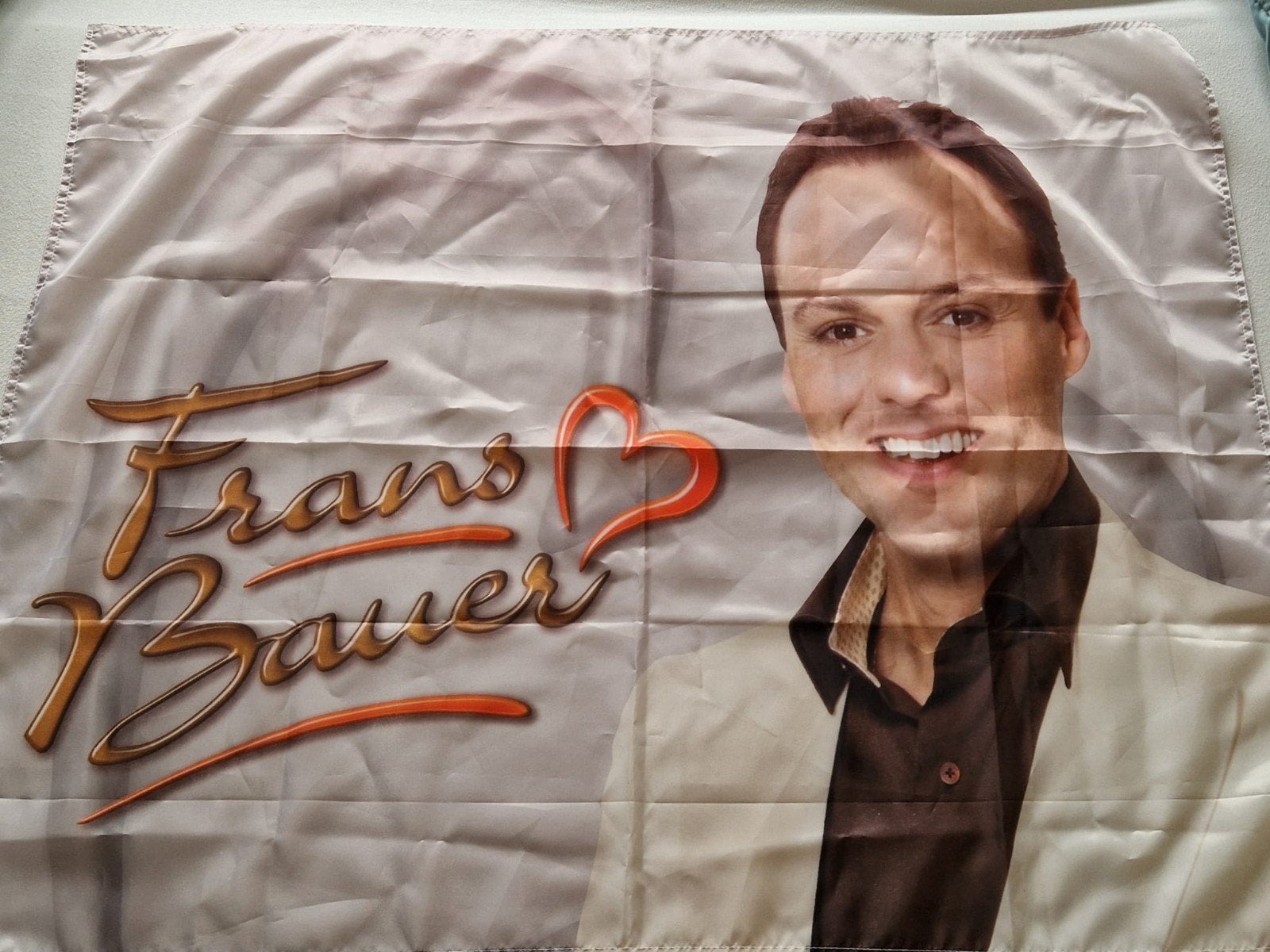 Frans Bauer vlag 93x73, Diversen, Ophalen of Verzenden, Gebruikt