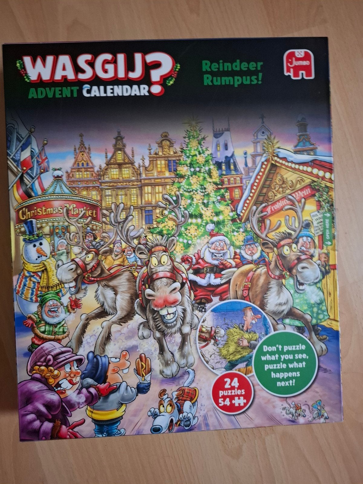 puzzel adventskalender WASGIJ, Ophalen of Verzenden, 500 t/m 1500 stukjes, Zo goed als nieuw