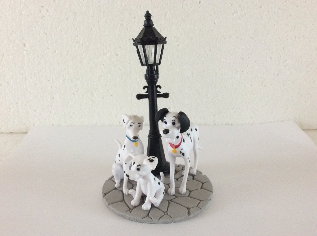 Disney 101 dalmatiërs - beeldje - pongo perdita, Verzamelen, Disney, Ophalen of Verzenden, Overige figuren, Zo goed als nieuw