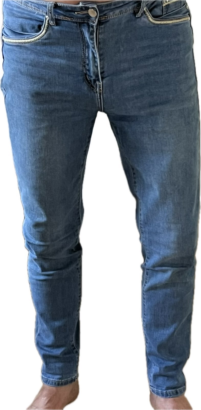 NORFY Jeans Maat 40 - Comfortabele Lichtblauwe Spijkerbroek, Verzenden, Zo goed als nieuw, Blauw, W30 - W32 (confectie 38/40)