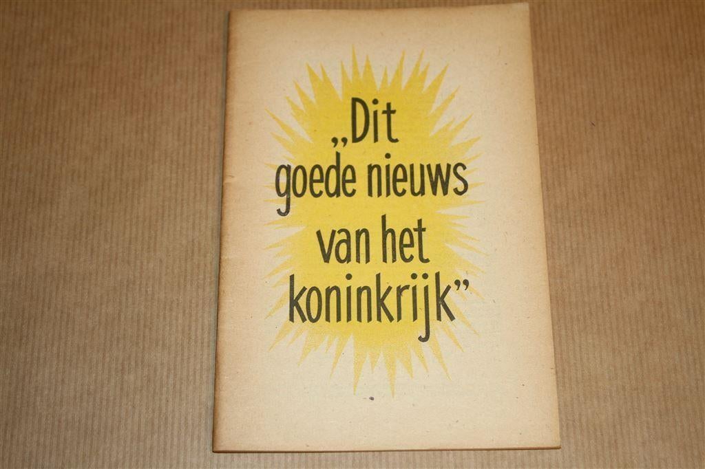 Jehovah\'s Getuigen. Dit goede nieuws van het Koninkrijk., Boeken, Godsdienst en Theologie, Gelezen, Ophalen of Verzenden