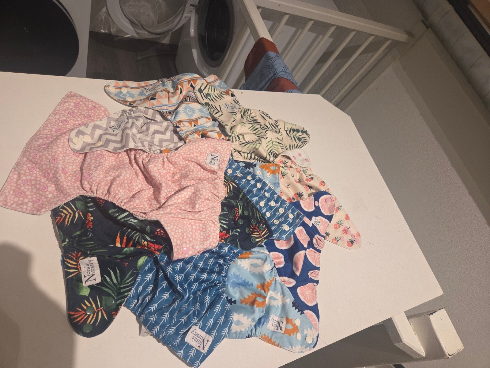 Nona's Nursery Wasbare Luiers met Boosters, Ophalen of Verzenden, Zo goed als nieuw