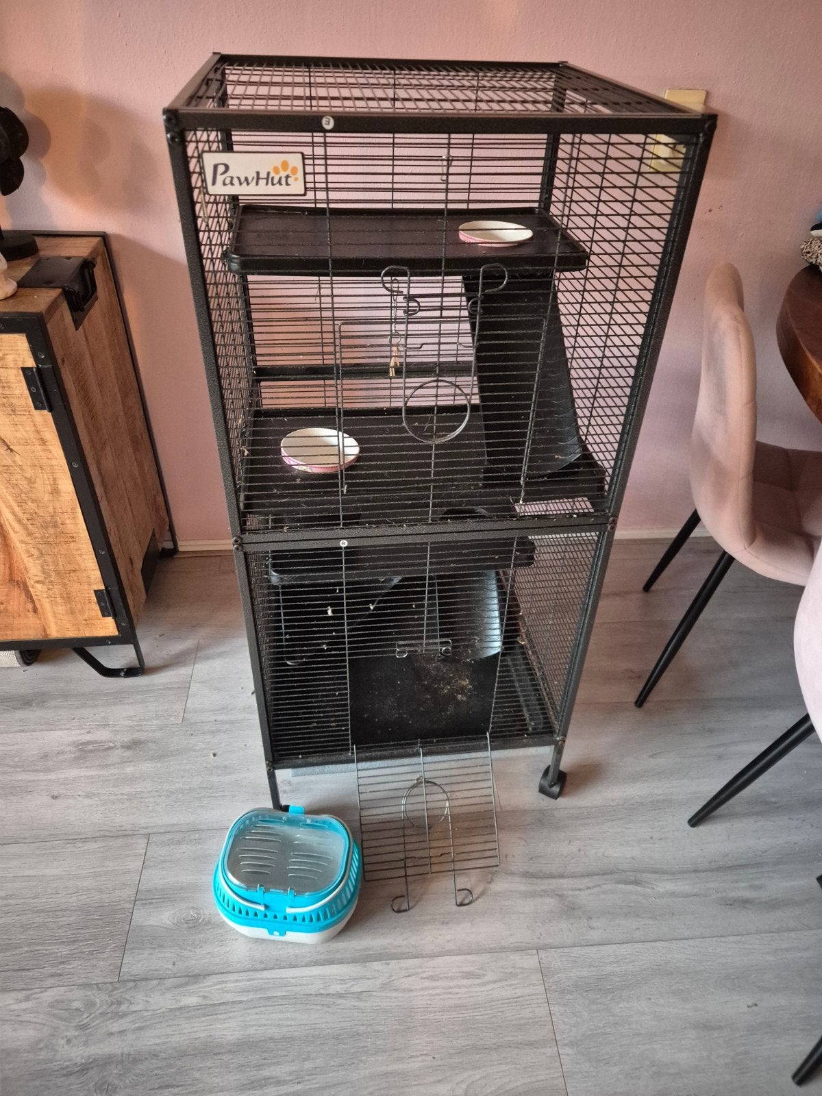 ratten/fretten kooi, Dieren en Toebehoren, Ophalen, Kooi, 90 cm of meer, Fret