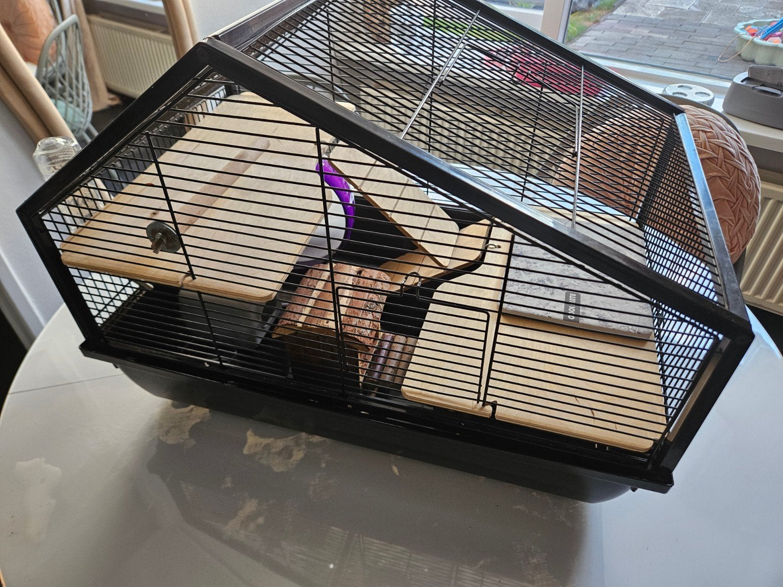 hamsterkooi met accessoires, Kooi, Minder dan 75 cm, Zo goed als nieuw, Hamster