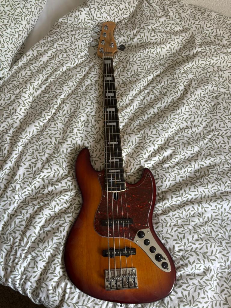 Marcus Miller V7 Alder-5 TS 2nd Gen | Bas gitaar, Ophalen, Zo goed als nieuw, Elektrisch, 5-snarig