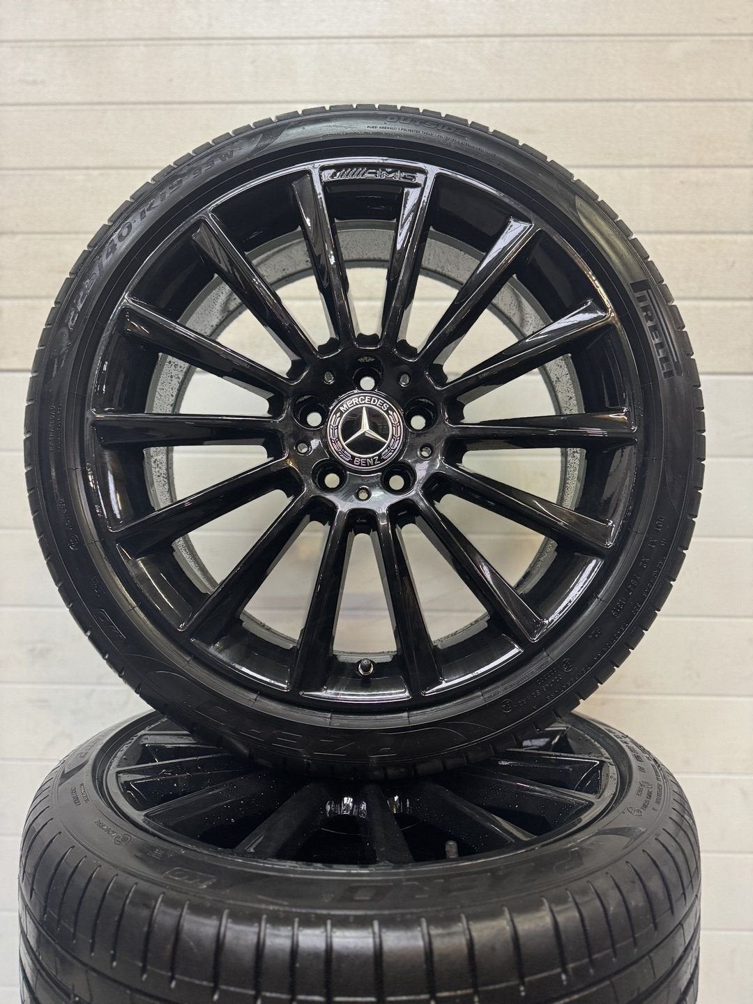 NIEUW 19’’VELGEN AMG C LASSE W205 ZOMERBANDEN, 19 inch, -, -, Banden en Velgen
