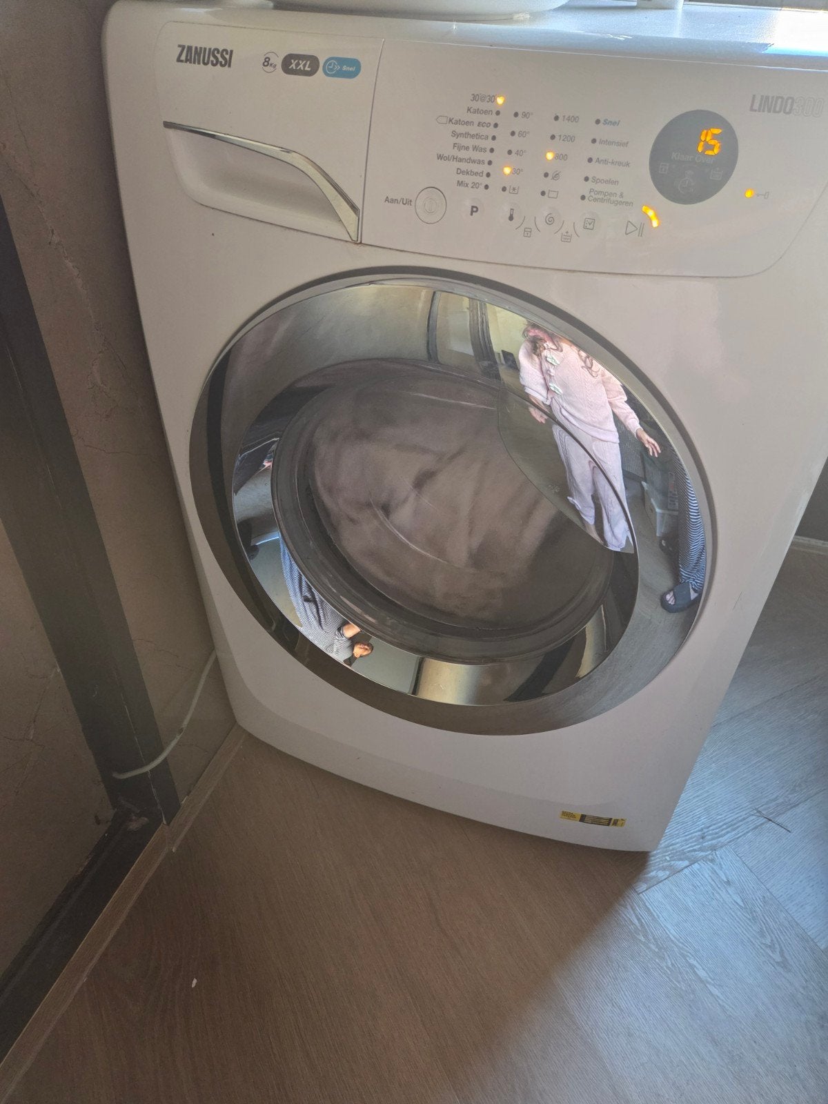 Zanussi 8kg XXL Wasmachine, Witgoed en Apparatuur, Ophalen, 1200 tot 1600 toeren, Gebruikt, 8 tot 10 kg