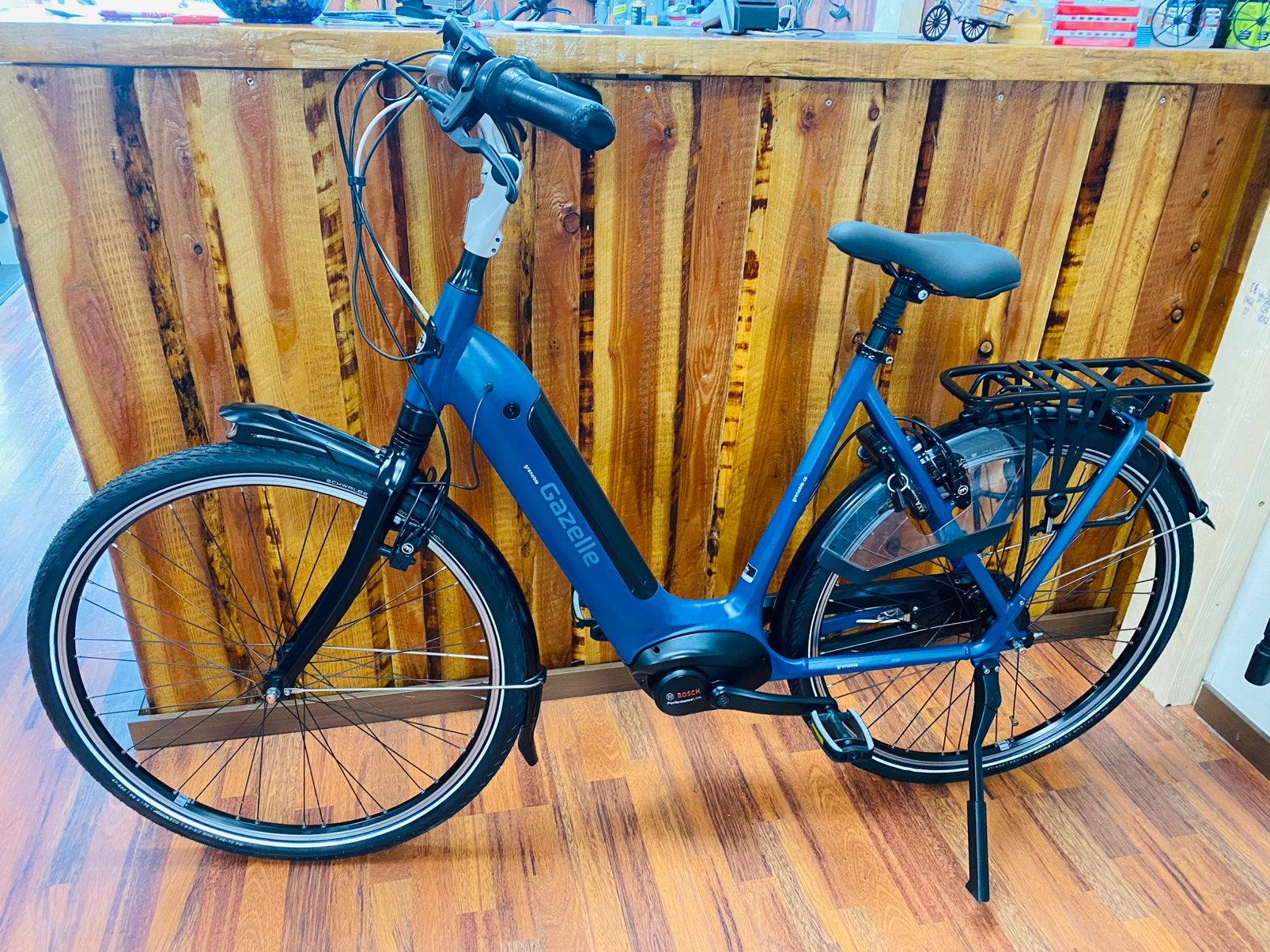 Gazelle Grenoble c8 Bosch performance  Line  Middenmotor, Ophalen, Zo goed als nieuw, 50 km per accu of meer, 55 tot 59 cm