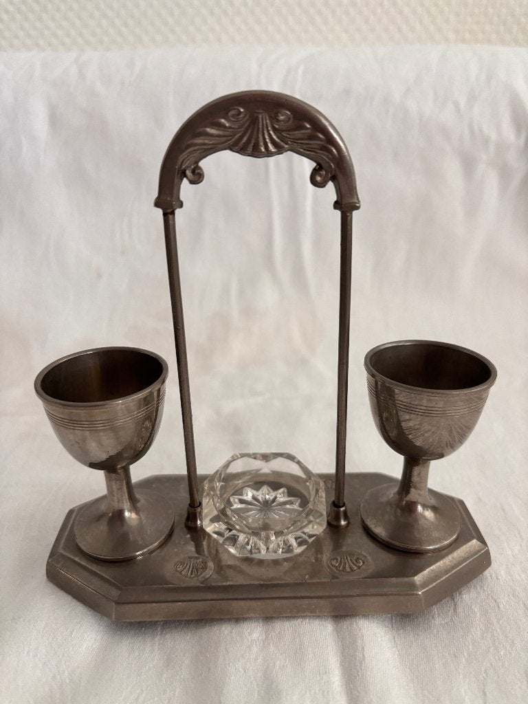 Art Deco / Jugendstil eierdopjes-set., Ophalen of Verzenden