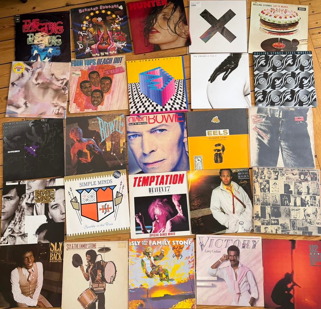 Collectie LP’s pop/funk/rock, Stones, U2, Bowie, Strokes, Ophalen of Verzenden, Zo goed als nieuw, 12 inch