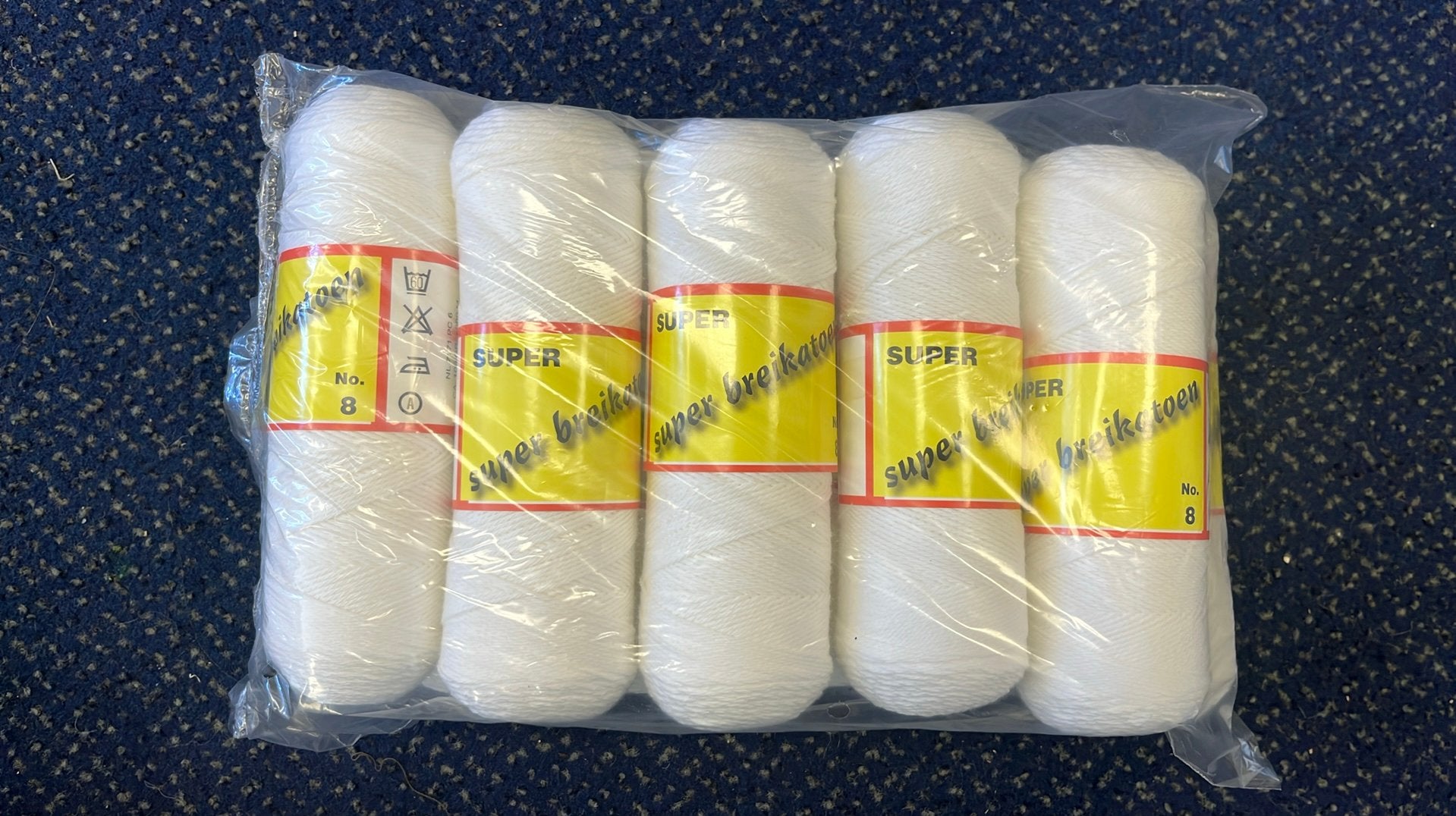 1 kilo katoengaren wit, Ophalen of Verzenden, Nieuw, Breien of Haken, Wol of Garen