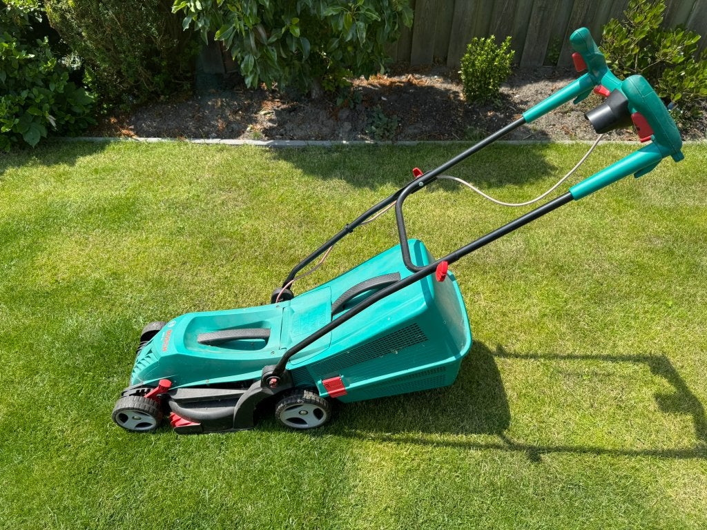 Bosch ARM 34 grasmaaier, Ophalen, Gebruikt, Elektrische grasmaaier, Opvangbak