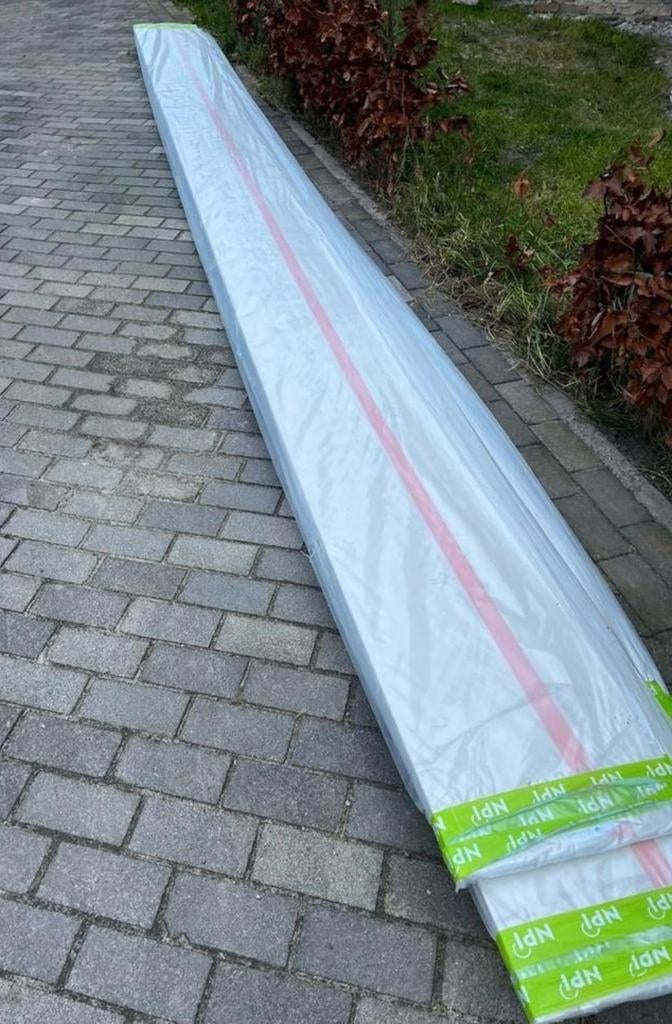 Kunstof dakrand 4 stuks, Ophalen, Kunststof, Zwart, Nieuw