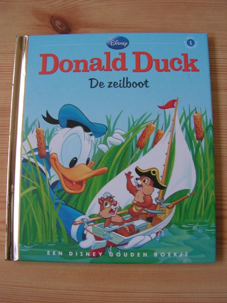 Disney Gouden boekje Donald Duck De zeilboot., Boeken, Gelezen, Fictie algemeen, Jongen of Meisje, 4 jaar