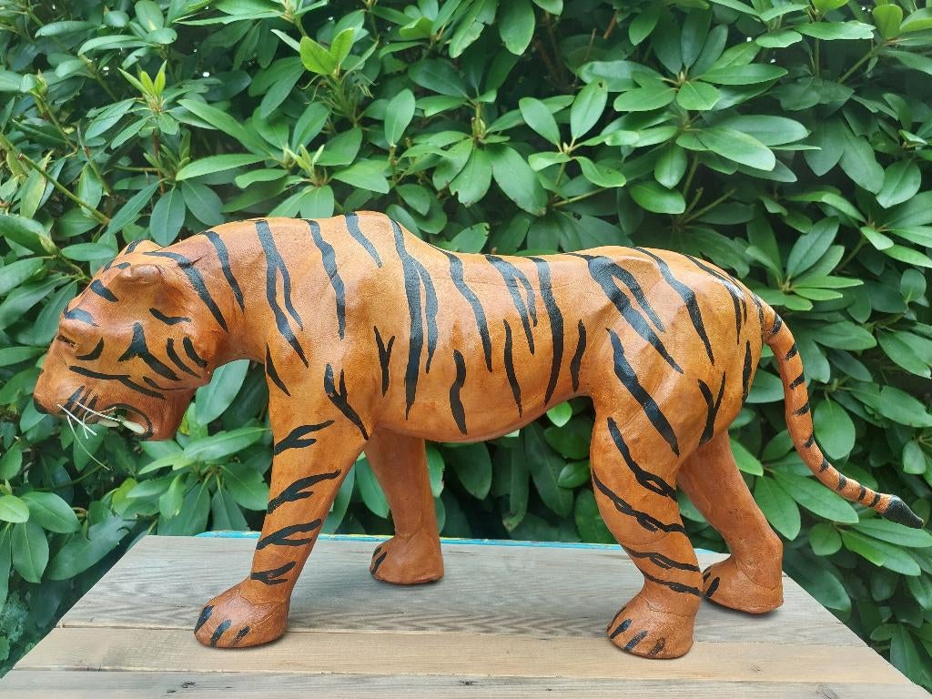 Grote tijger, leer BLOSSOM BROCANTE, Ophalen of Verzenden