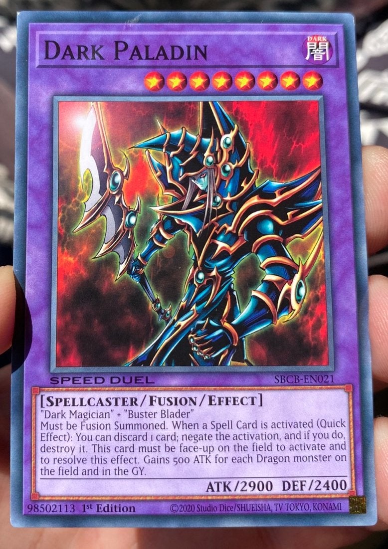 Yu-Gi-Oh! Dark Paladin SBCB 1st Edition Duel Promo !, Hobby en Vrije tijd, Verzamelkaartspellen | Yu-gi-Oh!, Ophalen of Verzenden
