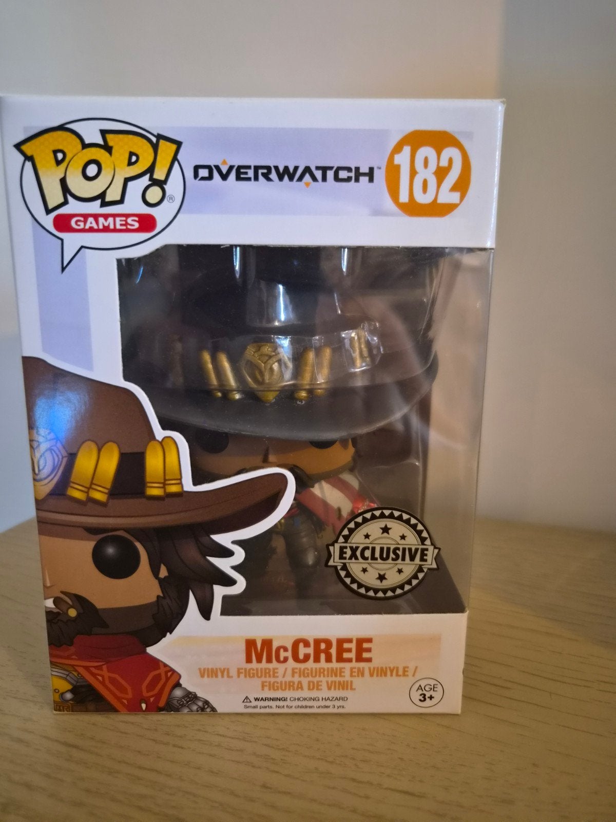 Funko Pop! Overwatch McCree #182 Exclusive, Ophalen of Verzenden, Zo goed als nieuw