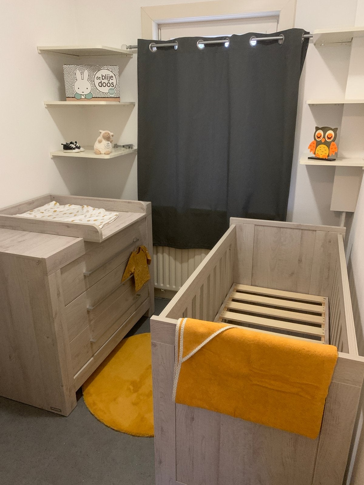 Meegroeibed Houston - Ledikant en Juniorbed in één, Ophalen, Zo goed als nieuw, Ledikant