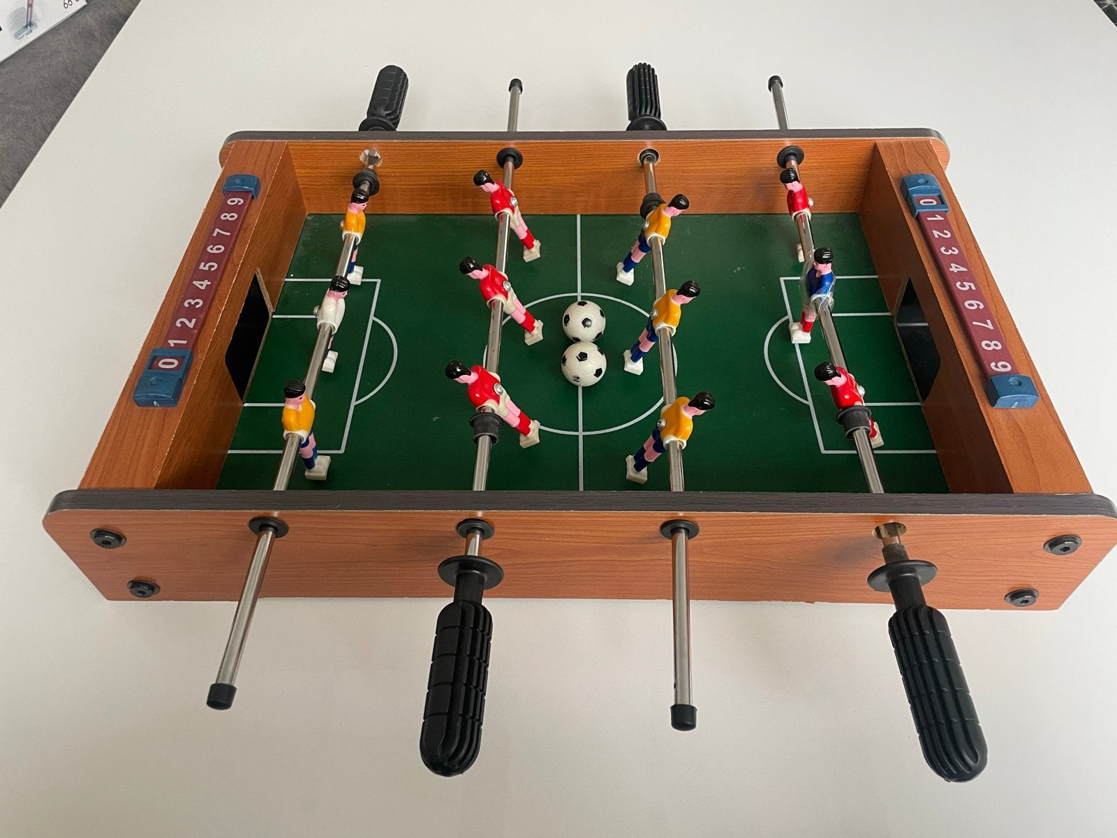 Mini Tafelvoetbalspel - Compact en Draagbaar, Kinderen en Baby's, Speelgoed | Voetbaltafels, Ophalen, Gebruikt