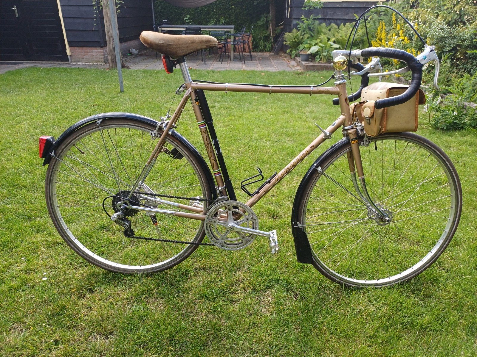 Klassieke racefiets Nishiki master jaren 70, Gebruikt, 10 tot 15 versnellingen, Velgrem, Overige maten