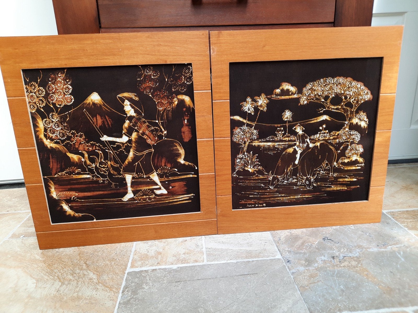 Oosterse wanddecoratie, Ophalen