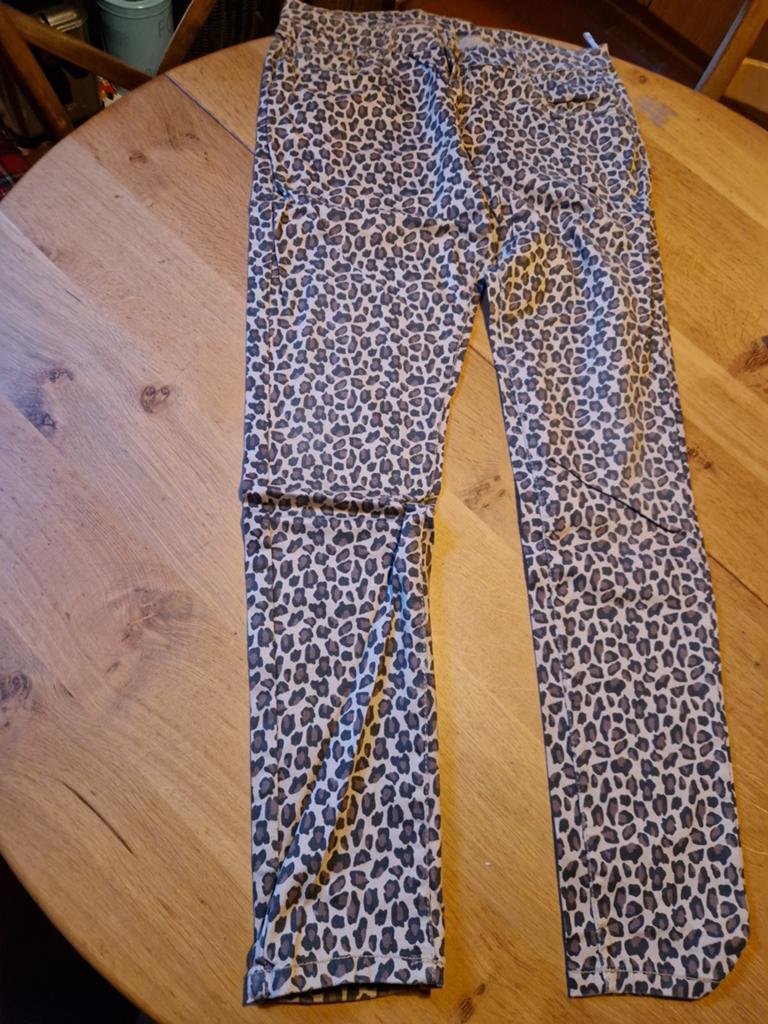 PANTERPRINT BROEK MAAT 44, Kleding | Dames, Bruin, Maat 42/44 (L), Ophalen of Verzenden, Zo goed als nieuw