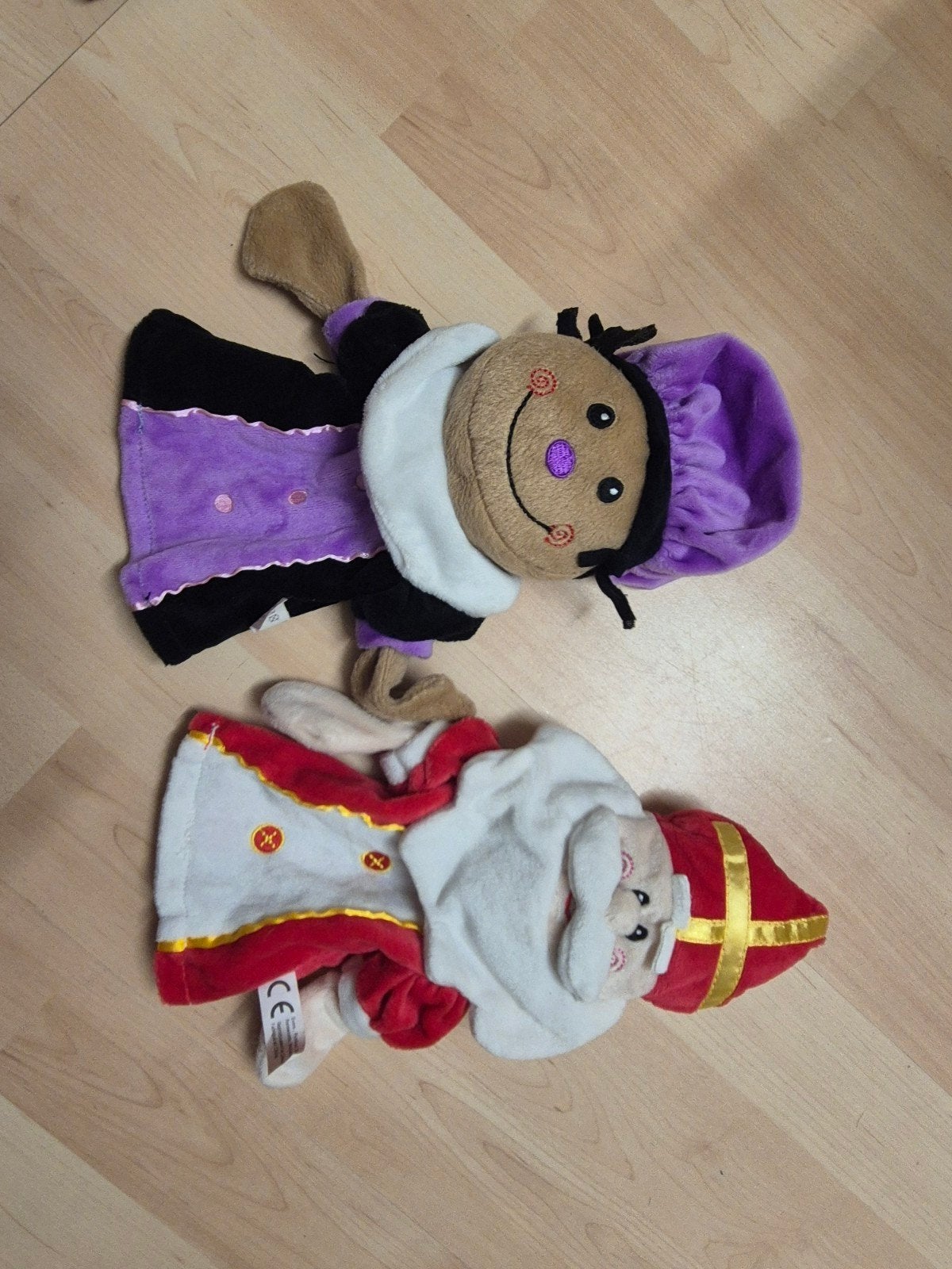 sinterklaas en zwarte piet handpoppen, Ophalen of Verzenden