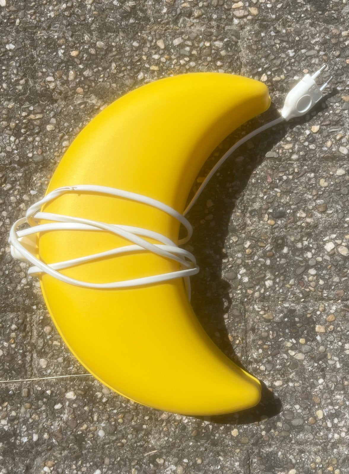 Nachtlampje in de vorm van een maan, Ophalen, Gebruikt, Kunststof, Geel