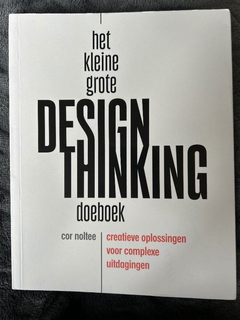 Het kleine grote design thinking doeboek, Ophalen of Verzenden, Beta, Zo goed als nieuw, HBO