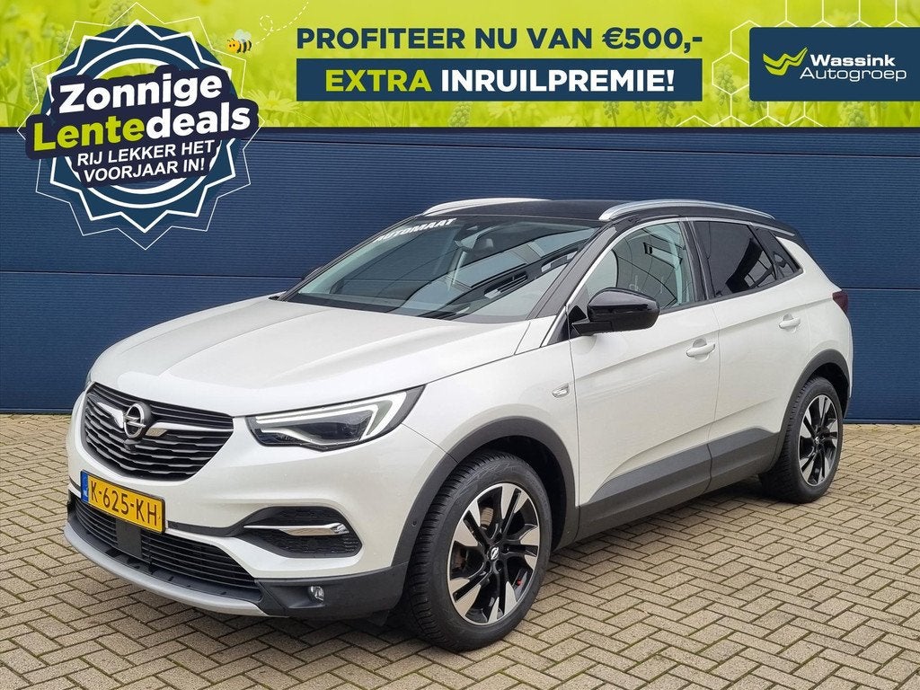 Opel Grandland X 1.2 Turbo 130pk Business Elegance Automaat, Gebruikt, 1199 cc, Wit, Origineel Nederlands